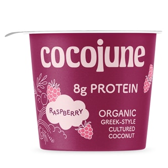 Cocojune Organic Cultured Coconut Yogurt, Protein Raspberry